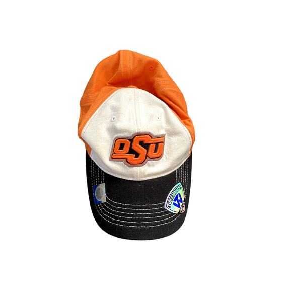 OSU Oklahoma State Cowboys Orange White Black Cap Hat Stickers NCAA Logo - Picture 1 of 5